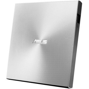 ASUS ZenDrive U8M, ultra-slim extern DVD citire/scriere, USB-C, suport M-DISC, Windows si Mac OS, argintiu