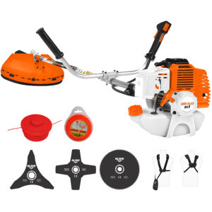 Ruris Motocoasa de tuns iarba pe benzina Bravo 101, 2 CP, 43 cm3, motor Tez, 2 timpi, diametru taiere 21 cm