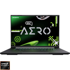 Laptop GIGABYTE Gaming 16 AERO X16 1VH, WQXGA 165Hz, Procesor AMD Ryzen™ Al 7 350 (16M Cache, up to 5.0 GHz), 16GB DDR5, 1TB SSD, GeForce RTX 5060 8GB, Win 11 Home, Space Gray