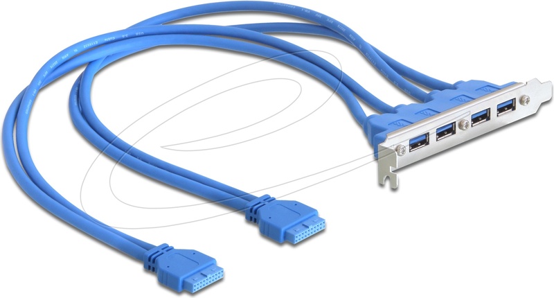 Accesoriu carcasa DeLOCK Bracket USB 3.0 - 4x Porturi USB 3.0-A Female
