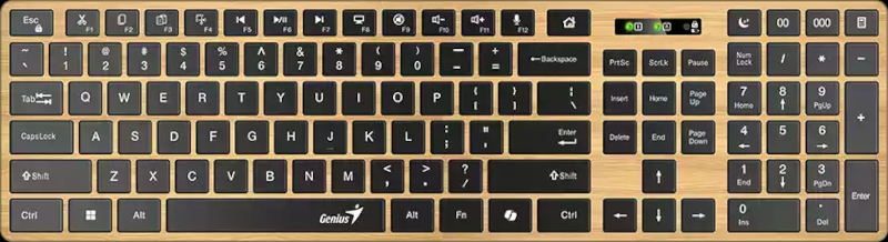 Tastatura Genius SlimStar 7250BT Wireless & Bluetooth Wood