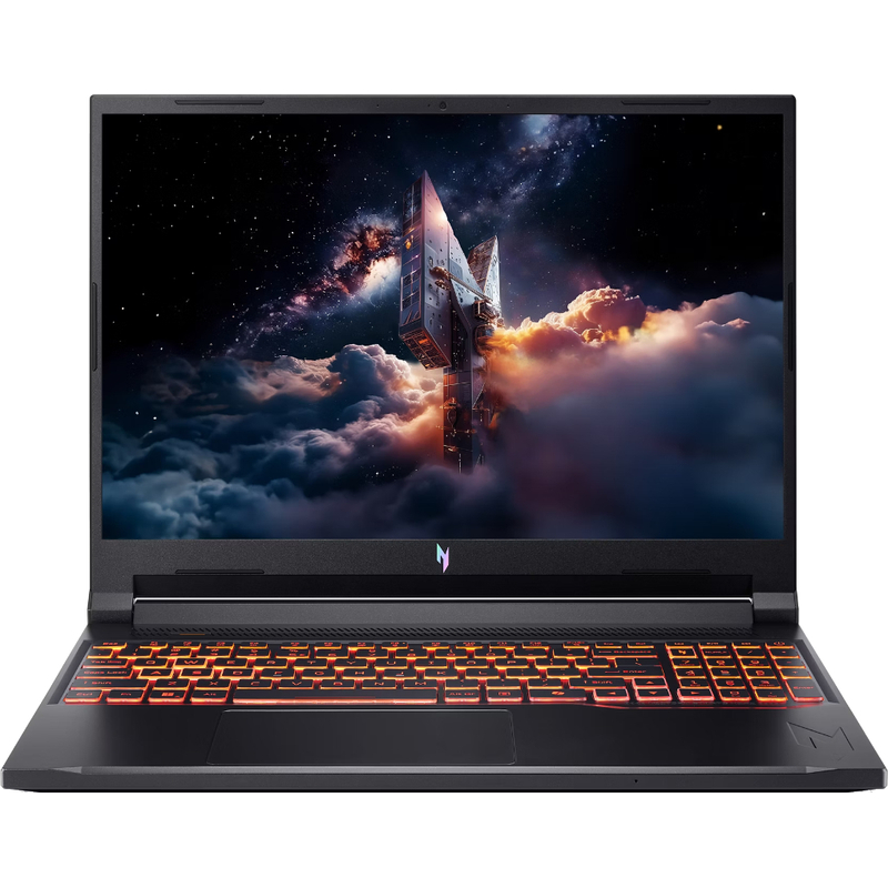 Laptop Acer Gaming 16'' Nitro V 16 AI ANV16-42, WUXGA IPS 180Hz, Procesor AMD Ryzen™ 5 240 (16M Cache, up to 5.0 GHz), 16GB DDR5, 1TB SSD, GeForce RTX 5050 8GB, No OS, Shale Black