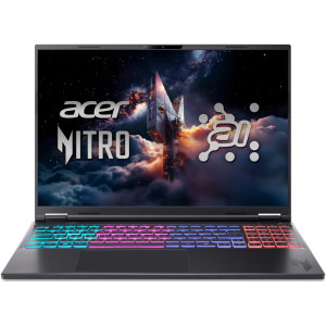 Acer Gaming 16'' Nitro 16S AI AN16S-61, WUXGA IPS 180Hz, Procesor AMD Ryzen™ Al 7 350 (16M Cache, up to 5.0 GHz), 16GB DDR5, 1TB SSD, GeForce RTX 5060 8GB, No OS, Obsidian Black