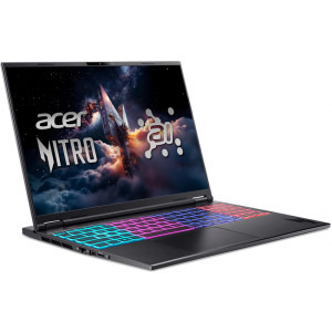 Acer Gaming 16'' Nitro 16S AI AN16S-61, WUXGA IPS 180Hz, Procesor AMD Ryzen™ Al 7 350 (16M Cache, up to 5.0 GHz), 16GB DDR5, 1TB SSD, GeForce RTX 5060 8GB, No OS, Obsidian Black