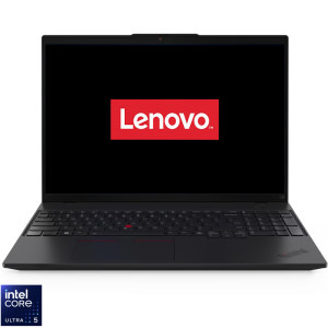 Laptop Lenovo 16 ThinkPad L16 Gen 2, WUXGA IPS, Procesor Intel® Core™ Ultra 5 225U (12M Cache, up to 4.80 GHz), 16GB DDR5, 512GB SSD, Intel Graphics, No OS, Black