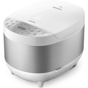 Philips Multicooker Seria 3000 HD4713/40, 1000W, Alb/Argintiu