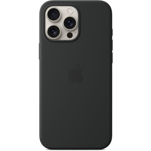 Apple Protectie pentru spate, material silicon, cu MagSafe pentru iPhone 16 Pro Max, culoare Black