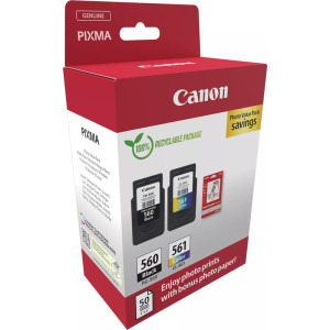 Canon Cartus PG-560 + CL-561 + Hartie foto GP-501 50 de coli Value Pack