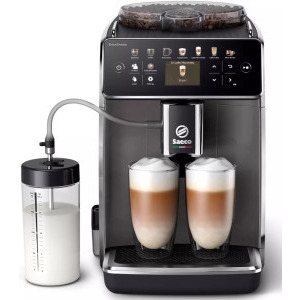 Philips automat Saeco GranAroma SM6582/10, 1500W, 15bar, 1.8L, Negru/Argintiu