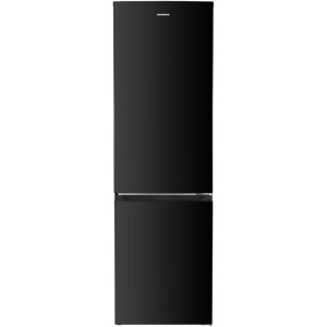 Combina frigorifica Heinner HC-HM253BKE++, 253 L, No Frost, Clasa E, Control electronic, Iluminare LED, 180 cm, Negru