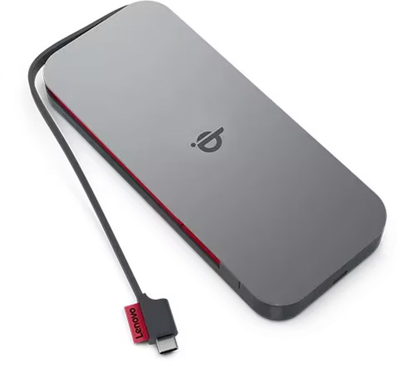 Baterie externa Lenovo GO Wireless 10000 mAh, Wireless, 1x USB-C, Storm Grey