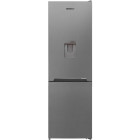 Combina frigorifica Heinner HCNF-V291XWDE++, 294 L, Clasa E, No Frost, Freezer Shield, Dozator apa, Display, Control electronic, Iluminare LED, 186 cm, Inox