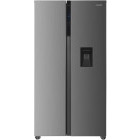 Frigider Side By Side Heinner HSBS-HM529NFXWDE++, 529 L, Clasa E, Full No Frost, Dual Inverter, Dozator apa, Display LED, Iluminare LED, 177 cm, Inox