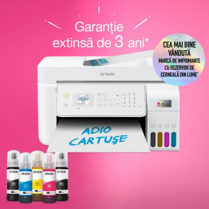Epson EcoTank L5316, InkJet CISS, Color, Format A4, Retea, Wi-Fi, Fax
