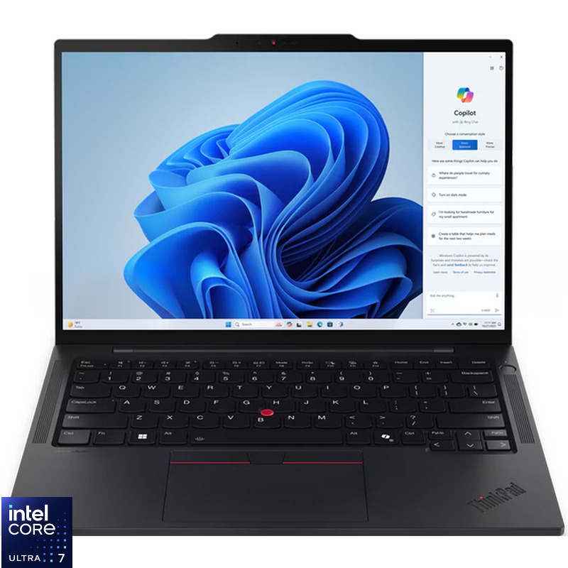 Laptop Lenovo 14'' ThinkPad T14s Gen 5, WUXGA IPS, Procesor Intel® Core™ Ultra 7 155U (12M Cache, up to 4.80 GHz), 32GB LPDDR5X, 1TB SSD, Intel Graphi