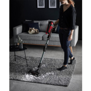 Rowenta X-Force Flex 12.60 RH98A8WO, vertical, 380W, 0.9L, Negru/Rosu