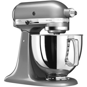 KitchenAid Mixer cu bol Artisan 5KSM125ECU, 300 W, Contour Silver, 4.8 L / 3L, Gri