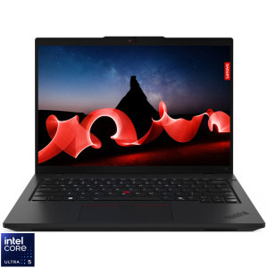 Laptop Lenovo 14 ThinkPad L14 Gen 5, WUXGA IPS, Procesor Intel® Core™ Ultra 5 125U (12M Cache, up to 4.30 GHz), 16GB DDR5, 512GB SSD, Intel Graphics, No OS, Black