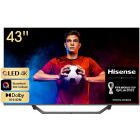 Televizor LED Hisense Smart TV QLED 43A7GQ Seria A7GQ 107cm gri-negru 4K UHD HDR