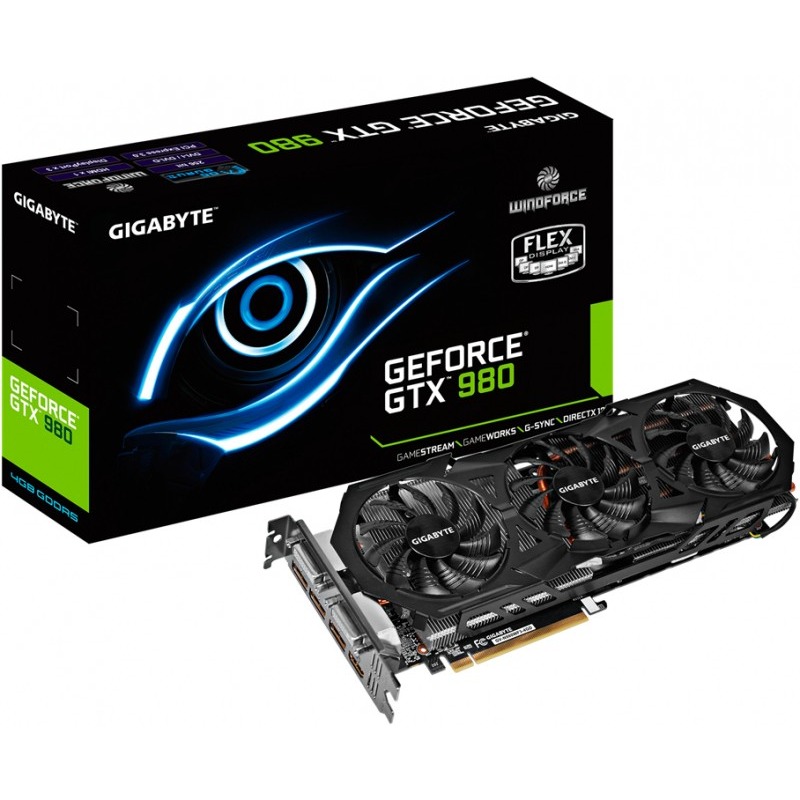 Placa video GIGABYTE GeForce GTX 980 WindForce 3X 4GB GDDR5 256-bit ...
