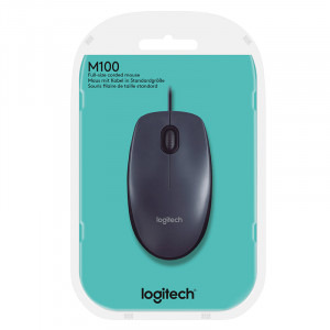 Logitech M100, Dark Grey
