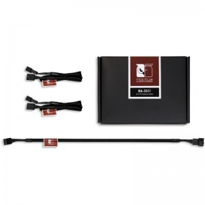 Cablu componente Noctua 3x 4-pin Fan Female - 3x 4-pin Fan Male, 0.3m, negru