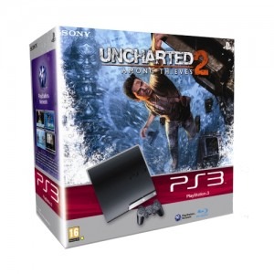 Sony Playstation 3 250GB slim negru + Uncharted 2