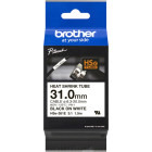 Consumabil Brother Banda termocontractabila HSe-261E 31 mm Black on White