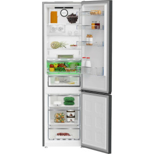 Beko B5RCNA405ZXBR, 355 L, Clasa D, No Frost, HarvestFresh, BioCycle, Everfresh+, AeroFlow, 203 cm, Dark Inox