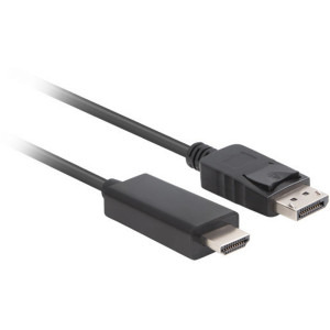 Lanberg DisplayPort v1.1 Male - HDMI Male, 5m, negru