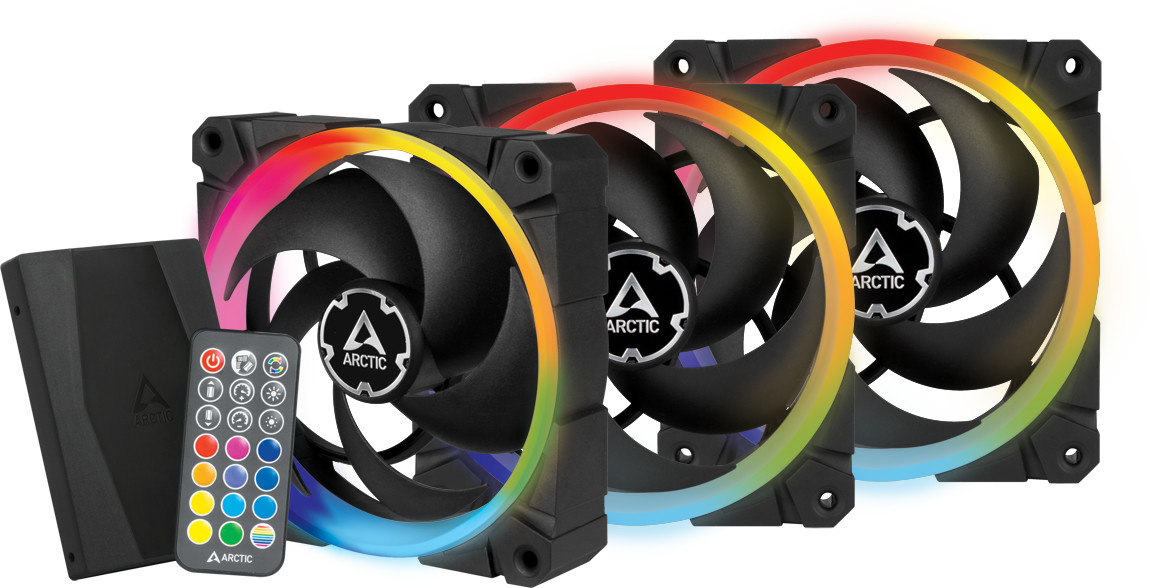 Ventilator / radiator ARCTIC AC BioniX P120 ARGB Three Fan Pack