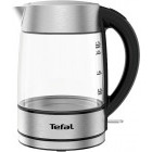 Fierbator Tefal Glass KI772D38, 2200W, 1.7L, Argintiu/Negru