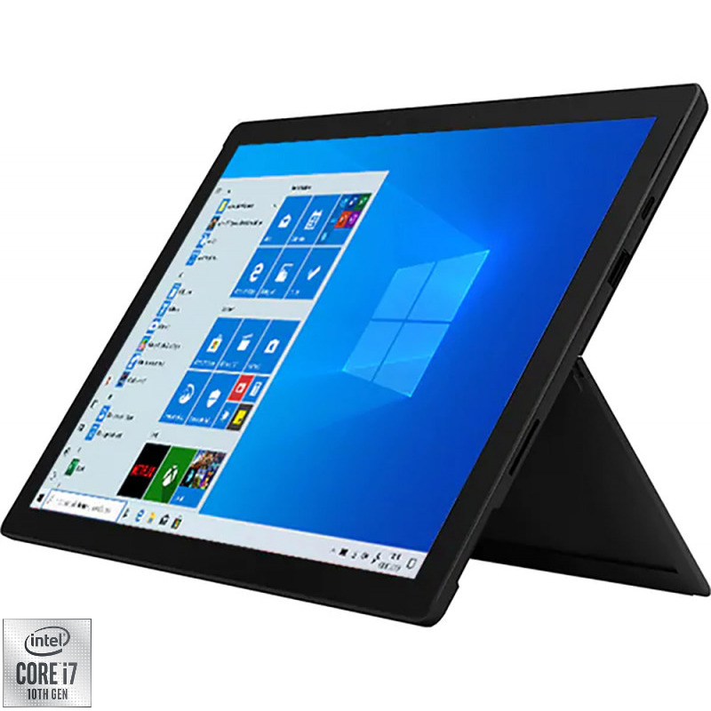 Ultrabook Microsoft 12.3'' Surface Pro 7, PixelSense Touch, Procesor Intel® Core™ i7-1065G7 (8M Cache, up to 3.90 GHz), 16GB DDR4X, 512GB SSD, Intel Iris Plus, Win 10 Home, Black