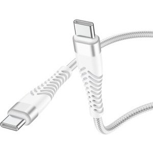 Lamtech Unbreakable, USB-C Male la USB-C Male, 2 m, White