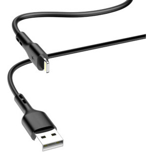 Lamtech USB Male la Lightning Male, 2.1A 1 m, Black