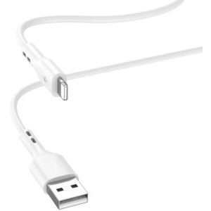 Lamtech USB Male la Lightning Male, 2.1A 2 m, White