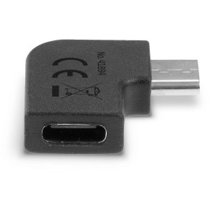 LINDY 1x USB-C Female 3.2 la USB-C Male 3.2, unghi 90°, negru