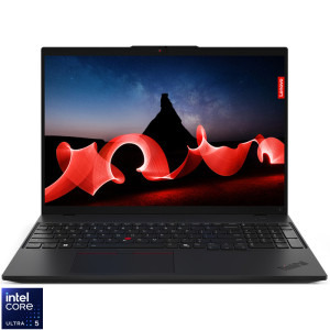 Laptop Lenovo 16 ThinkPad L16 Gen 1, WUXGA IPS, Procesor Intel® Core™ Ultra 5 125U (12M Cache, up to 4.30 GHz), 16GB DDR5, 512GB SSD, Intel Graphics, No OS, Black