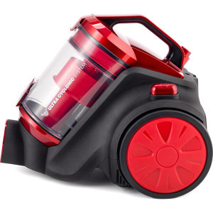 Daewoo fara sac, putere 800 W, 1.5 L, 140 W, aspiratie ciclonica, perie standard + 2 perii mici, Rosu