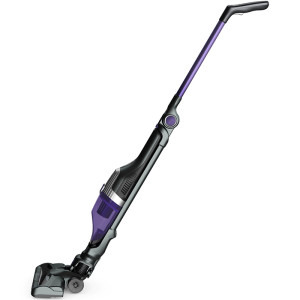 Rowenta vertical X-TREM Compact 2 in 1 RH1238WO, 145W, Tehnologie Flex in doua pozitii, autonomie 40 minute, cap de aspirare iluminare LED, 0.4L, Violet/ negru, Violet-Negru