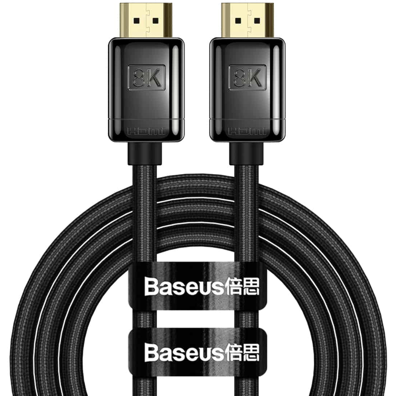 Cablu video Baseus HD 8K, HDMI Male - HDMI Male, v2.1, 2m, negru