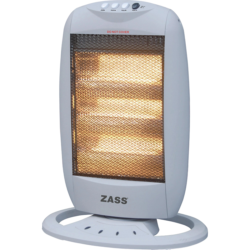 ZASS Radiator cu halogen HS 01, 1200 W, 3 trepte de putere, Protectie in caz de rasturnare