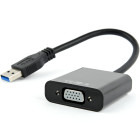 Adaptor Gembird 1x USB 3.0 Male - 1x VGA Female, 0.15 m, negru