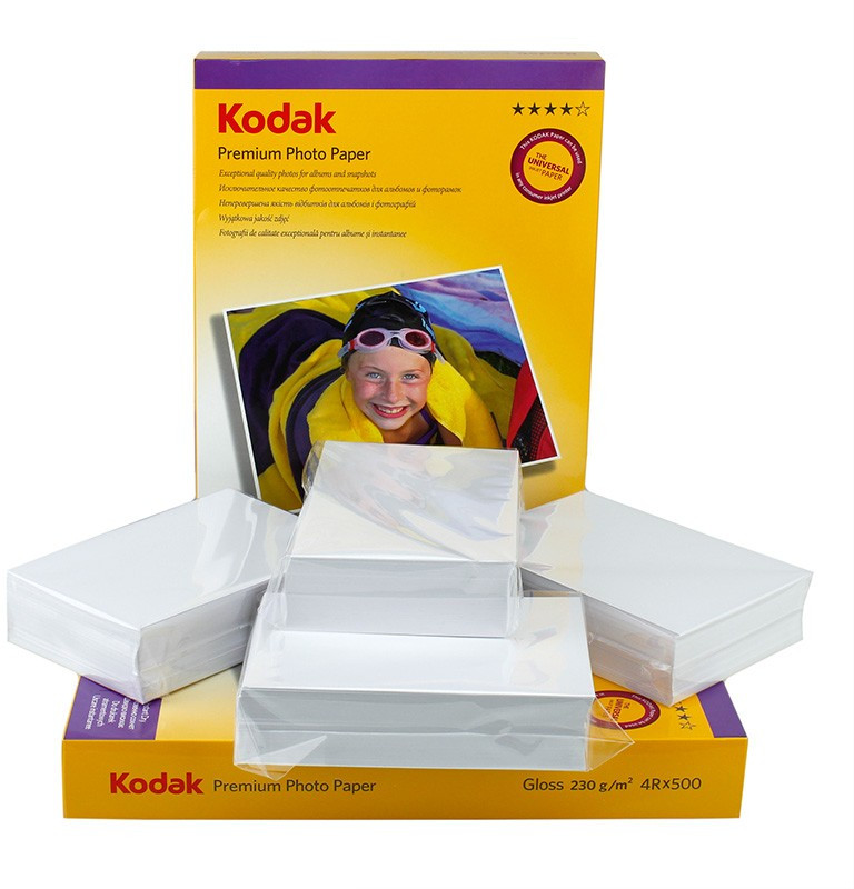 Hartie Kodak 4R Photo Premium Glossy 10x15 cm 500 coli 230 g/mp