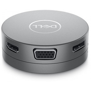 DELL DA310, 7-in-1 USB-C Multiport, putere incarcare 90W, 2x USB 3.1, 1x Gigabit LAN, 1x VGA, 1x Display port, 1x HDMI