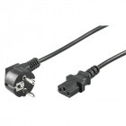Cablu componente Inter-Tech Schuko Male - IEC 320 C13 Female, 1.5m, negru