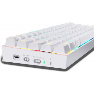 Redragon Draconic RGB White Mecanica Brown Switch Wired/Bluetooth