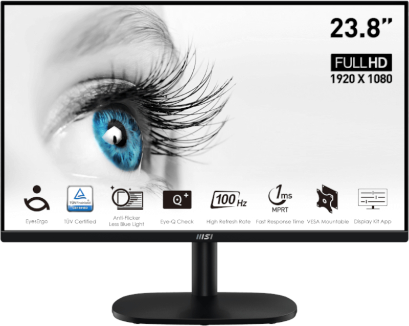 Monitor LED MSI Pro MP245V 23.8 inch FHD VA 1 ms 75 Hz