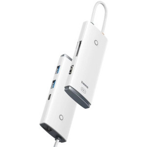 Baseus MultiPort Hub WKQX050102, USB Tip C, 6-in-1, redare 4K