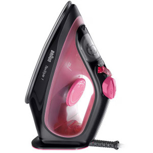 Braun Fier de calcat TexStyle 1 SI1070PU, 2000W, 25g/min, Negru/Roz